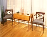 pembroke table and sheraton arm chairs