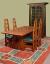 bodmer trestle table and ensemble