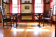braced arch dining table