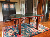 braced arch dining table