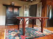 braced arch dining table