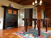 braced arch dining table