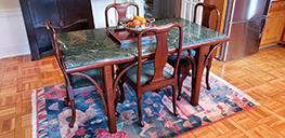 braced arch dining table