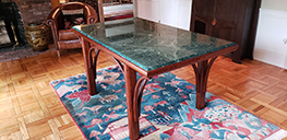 braced arch dining table